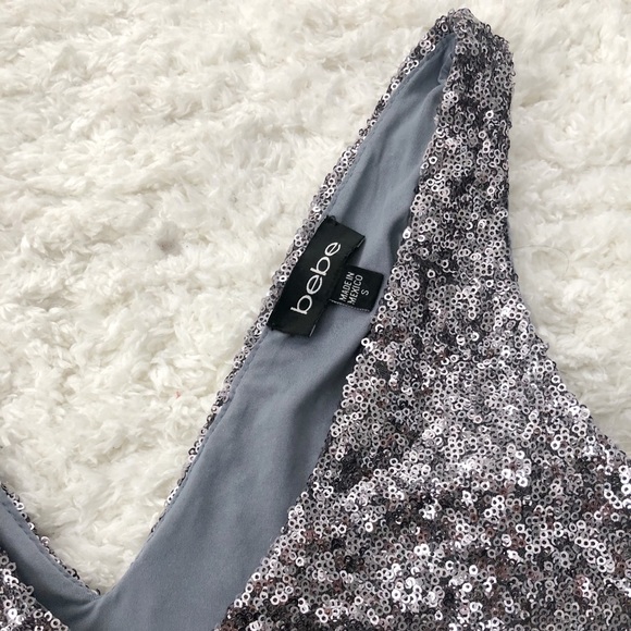 Bebe Sequin Mini Dress - Picture 4 of 5